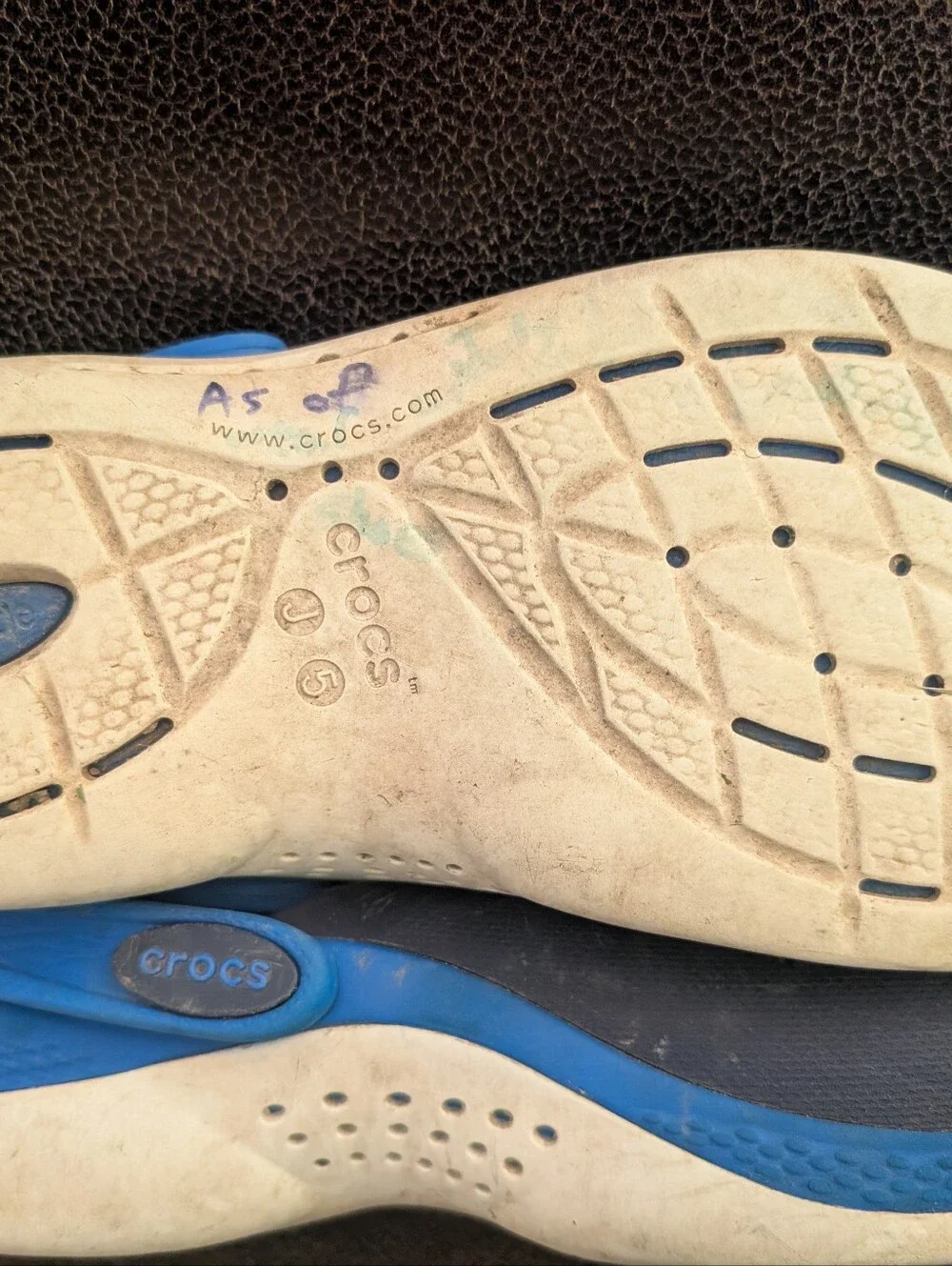 Kid's Crocs LiteRide — Navy And Blue Size J5